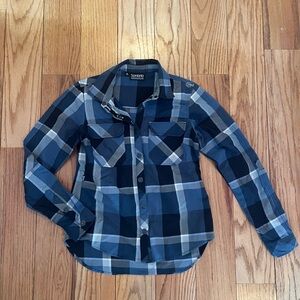Sombrio Blue Plaid Mountain bike Button-Up Shirt